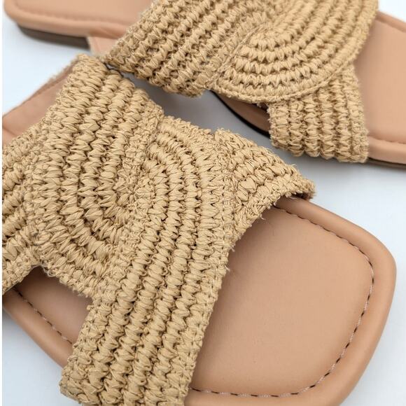 Marc Fisher Navie Slip-On Flat Sandals Women's Open Square Toe Size US7.5M EU38 - Picture 11 of 11